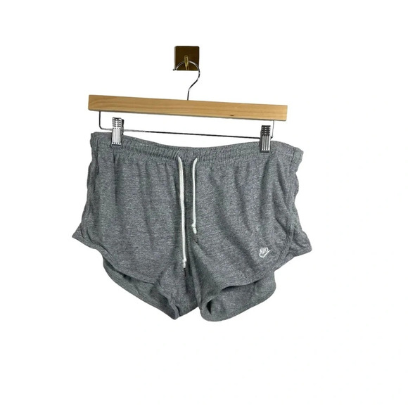 Nike Women’s Sportswear Knit Drawstring Shorts in Grey Size M - Picture 3 of 10